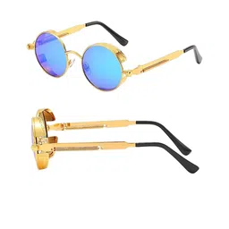 RICH CLUB Unisex Round Sunglasses with UV Protected Lens-picture-47
