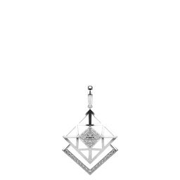 VALANOVA Women 14K White Gold Pendant Diamond 2.23 gm-image-70