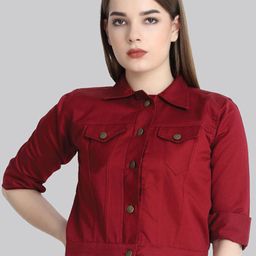 BUY NEW TREND Women Lightweight Denim Jacket-image-91