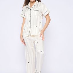 Camey Women Striped Night suit-image-6
