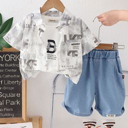 INCLUD Boys Printed Shirt with Shorts-image-27