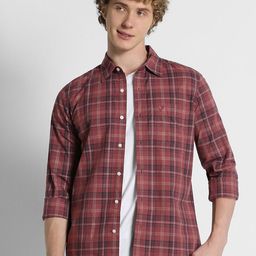 AMERICAN EAGLE OUTFITTERS Men Relaxed Fit Tartan Checked Pure Cotton Casual Shirt-picture-11