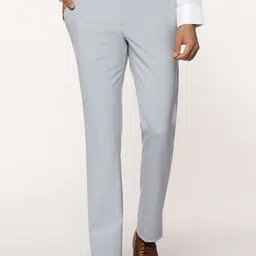 Blackberrys Men Solid Slim Fit Low-Rise Formal Trousers-image-93