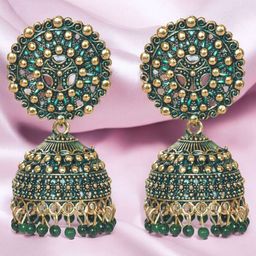 Nilu's Collection Beaded Contemporary Jhumkas-image-44