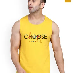 SLOWLORIS Men Pack Of 2 Printed Bio-Wash Combed Cotton Gym Vests-picture-47