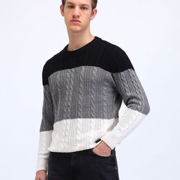 Flying Machine Men Cable Knit Cardigan-image-94