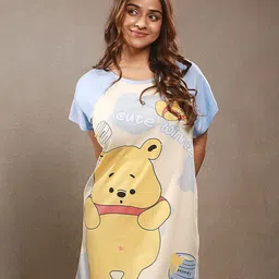CrossKulture Women Printed T-shirt Nightdress-picture-34