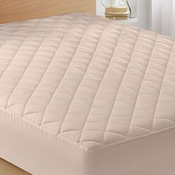 CRAZY WORLD Quilt PolyCotton Beige 72X78 Inch Mattress Protector-image-51