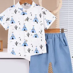 YK Boys Printed Shirt With Shorts-image-33