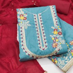 Maroosh Embroidered Sequinned Jalpari Cotton Unstitched Dress Material-picture-28
