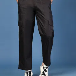 Rigo Men Comfort Straight Fit Cargos Trousers-image-14