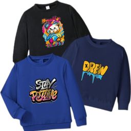 Joggers Park Kids-Unisex Multicoloured Cotton Sweatshirts-image-10