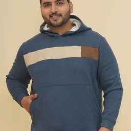 John Pride Men Colourblocked Hooded Sweatshirt-picture-52