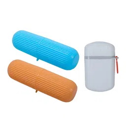 HASHONE Set Of 3 Toothbrush Holder & Soap Tray Combo For Easy Organization image 2