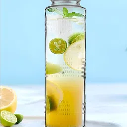 CROCO JAR Transparent Single Glass Solid Water Bottle-31