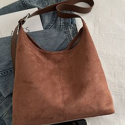 LULU & SKY PU Oversized Bucket Hobo Bag with Tasselled-20