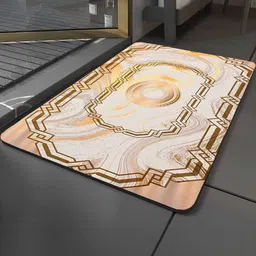 IVAZA Soft Peach Anti Slip 550 gsm Bath Rugs-picture-4