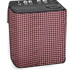 The Furnishing Tree Polyester Waterproof Semi Automatic Washing Machine Cover Compatible for Samsun-image-10