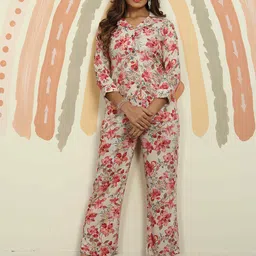 DIVASTRI Printed Shirt With Trouser Co-Ords-image-53