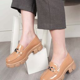 DressBerry Women Colourblocked Patent Leather Fashion-42