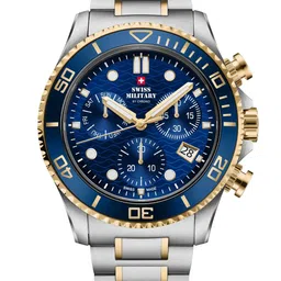 Swiss Military by Chrono Men Dial & Stainless Steel Bracelet Style Straps Analogue Watch SM34101.04-picture-22
