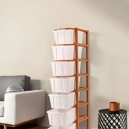 Aura Brown Set of 1 Regular Drawer Organiser Organisers-12