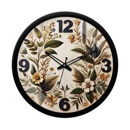 Aura Multicoloured & Multicoloured Printed Contemporary Wall Clock-17