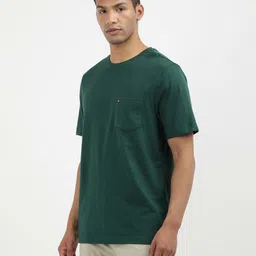 Tommy Hilfiger Men Solid Round Neck Cotton T-shirt-image-23