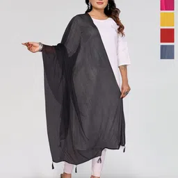 Moda Rapido Selection Of 5 Woven Design Tasselled Ethnic Dupattas-picture-20