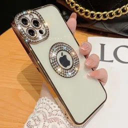 LuxuryKase iPhone 15 Pro Max Logo Hole Back Case Mobile Accessories-19