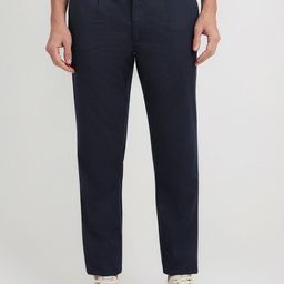 ColorPlus Men Smart Slim Fit Trousers-picture-11