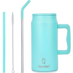 HOUSE OF QUIRK 1500 Ml Single Stainless Steel Double Wall Vacuum Water Bottle With Straw-image-94