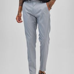Snitch Men Smart Mid-Rise Slim Fit Chinos Trousers-image-96