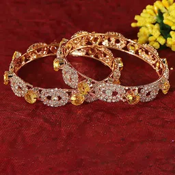 LAVAZZA Set Of 2 AD-Studded Bangles-56