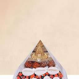 Gemsmantra Orange & White Laxmi Pyramid-image-7