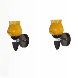 SOMIL Yellow Glass Cylinder Wall Lamps-image-57