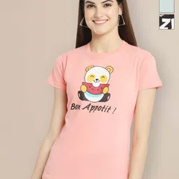 Metronaut Women Pack of 3 Graphic Printed Round Neck Cotton T-shirts-15