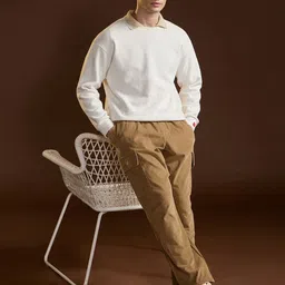 THE BEAR HOUSE Men's Cotton Solid Corduroy Utility Cargo Pants-image-2
