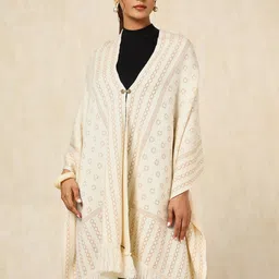 Soch Geometric Woven Design Acrylic Shawl-image-74