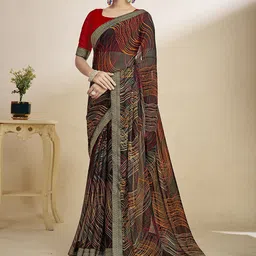 KALINI Printed Saree With Lace Border-picture-12