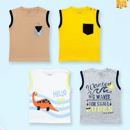 Miss & Chief Kids 4 Printed Pure Cotton Applique T-shirt-24