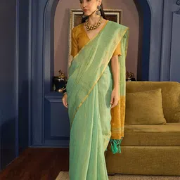 Sangria Woven Design Saree With Blouse Piece-33