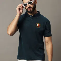 HUSHBUCKS Men Polo Collar Pockets T-shirt-picture-2