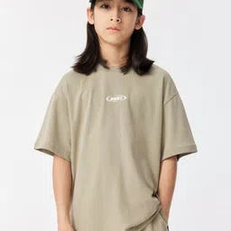 LULU & SKY Girls Drop-Shoulder Sleeves Boxy T-shirt-image-29