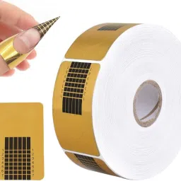 Best 500Pcs Self-adhesive Nail Art Extension Guide Forms For Acrylic UV Gel Tips-31