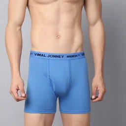 mack jonney VIMAL JONNEY Pack Of 3  Cotton Assorted Outer Elastic Trunks JONNEY__RED__B__03 image 2