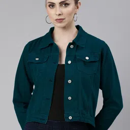 SHOWOFF Women Windcheater Denim Jacket-image-51