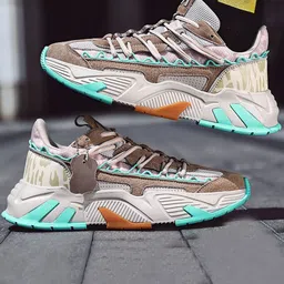 SKAN LIFESTYLE Men Colourblocked Sneakers-image-66