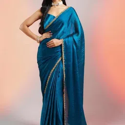 LOROFY Beads and Stones Tussar Saree-picture-7