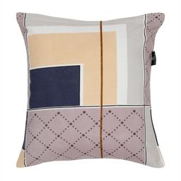 Arrabi Peach-Coloured & Beige Set of 5 Geometric Square Cushion Covers image 2